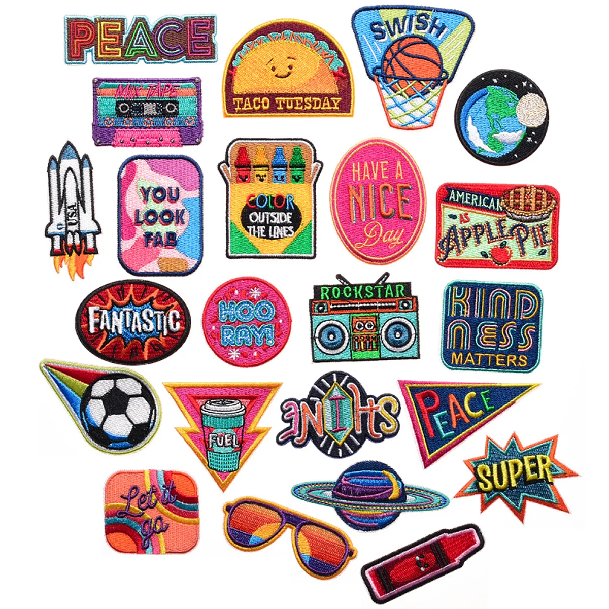 Sample Free Custom 3D Embroidered Resin Twill Patches with Heart ...