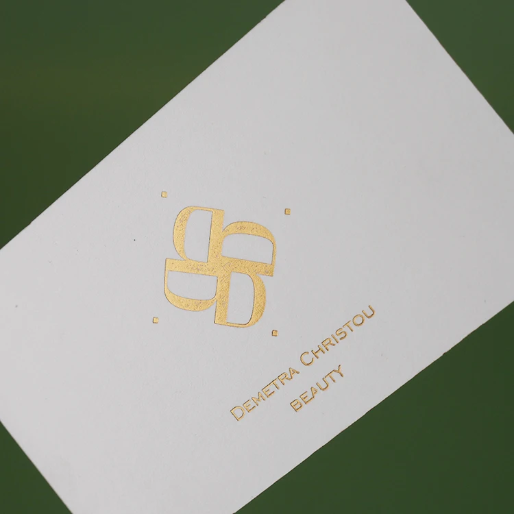 product card production printing high end business card customized embossed white double sided visiting card  with logo-1