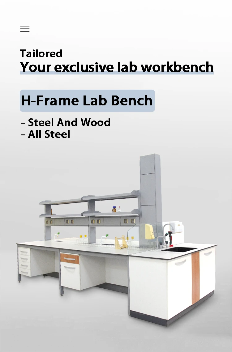 Factory Classroom Laboratory Furniture Bench Tops Lab Table Stainless