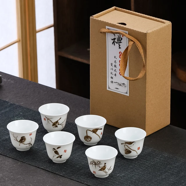 Traditional ceramic tea set Chinese kunfu tea set with tea cups teapot gift sets