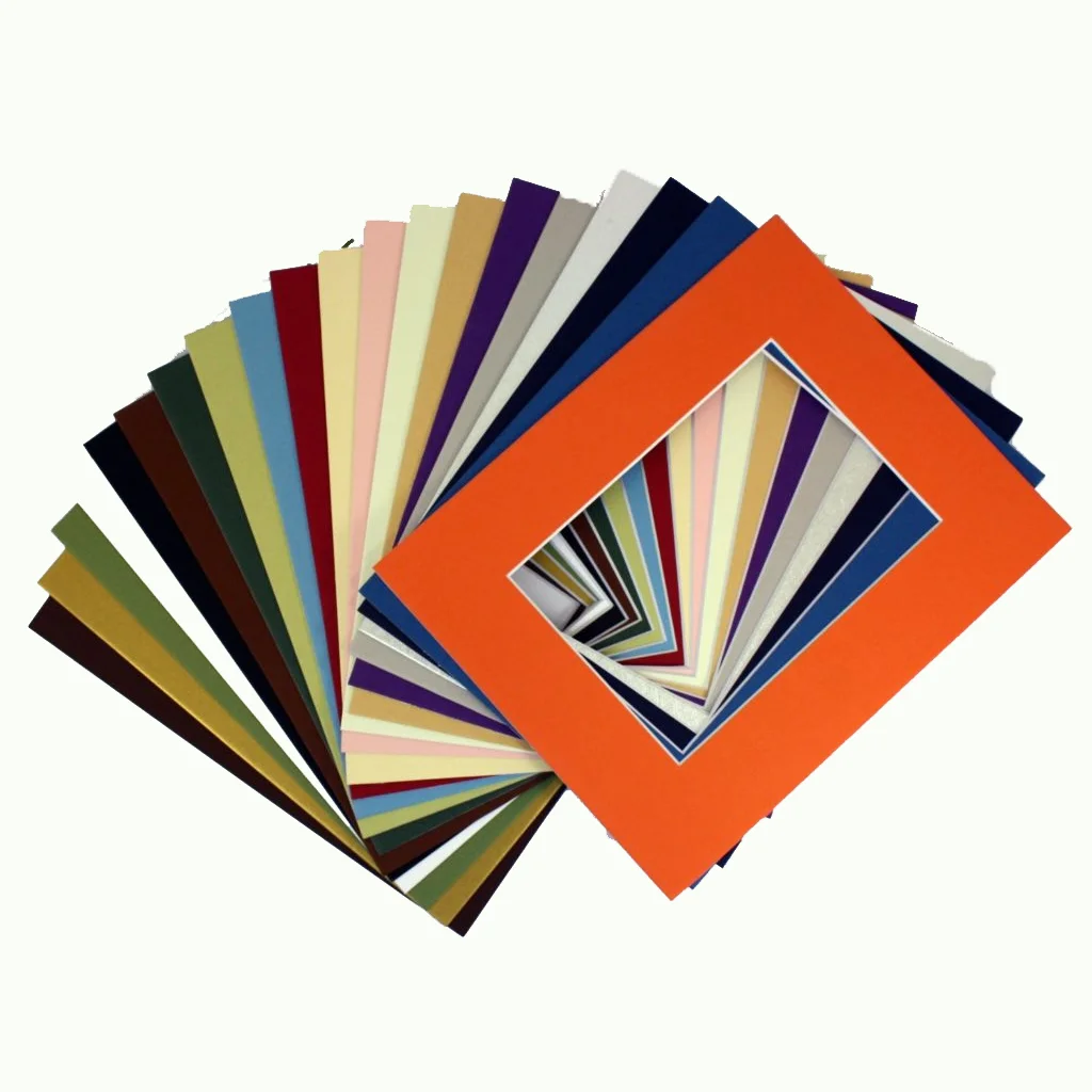 Wholesale Mat Board Cutter Free Paper Mount Board Multi-color Mat Board for Photo Frame Custom Size