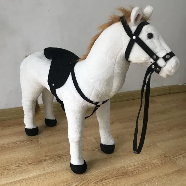 Details about   Giant Plush Animal Horses Toy Big Soft Stuffed Riding Horse Kids Gift 100cm New 