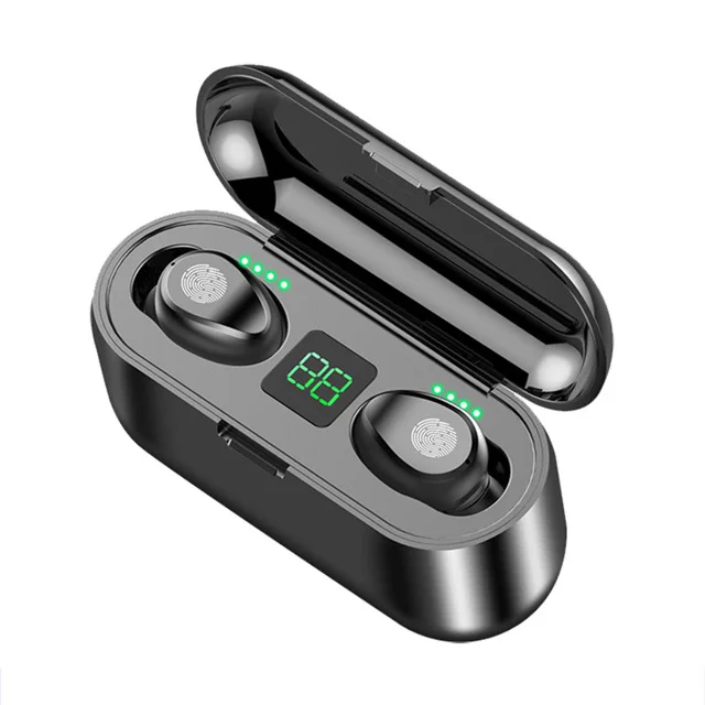 F9 Tws Wireless Earphones Led Digital 5 