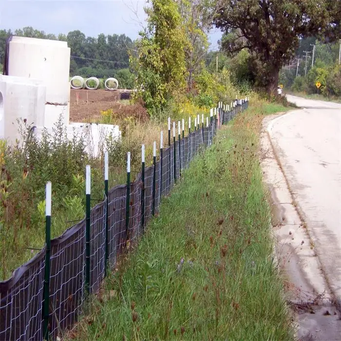Silt Control Wire Backed PP Woven Silt Fence - Erosion Control Solutions