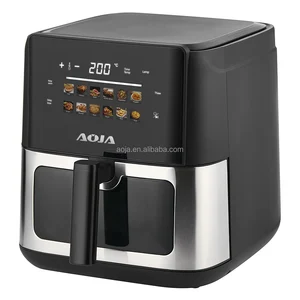 AOJA Factory Price 7L 10L Smart Toaster Oven with Visual Color Screen  Air Fryer Electric Stainless Steel air Fryer