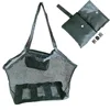 Black mesh with gray band-large size