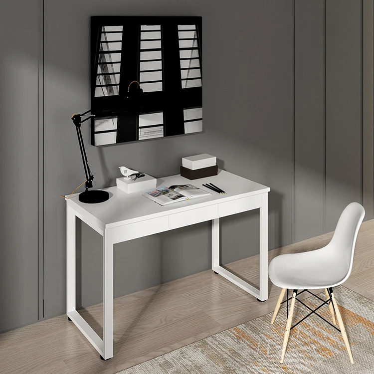 Factory Price Portable Sample Pictures of Office Tables Study Desk Computer Table Office Office Furniture Modern Wooden E1 Grade
