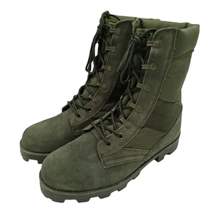 JDS Wholesale Cheapest Genuine Leather Men Olive Hiking Boots