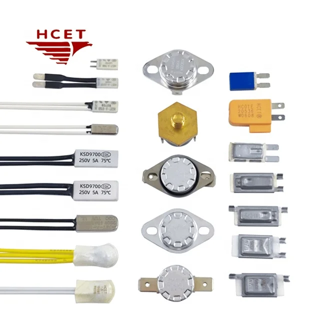 HCET KSD301 Bimetal Thermostat 120 Degrees 250V 16A Temperature Switch for Electric Kettle Battery Powered
