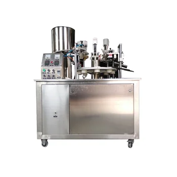 Cream filling machine plastic tube filling and sealing machine, soft tube filler and sealer, high speed performance