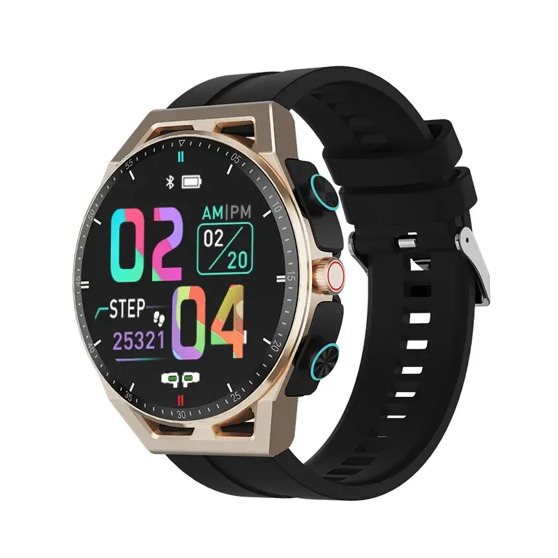 New Design Smart Watch T20 2 in 1 with Earphones  Unique Designed 2 in 1 Watch Smart Watch Earbuds 2 in 1 with Smart Band Brace