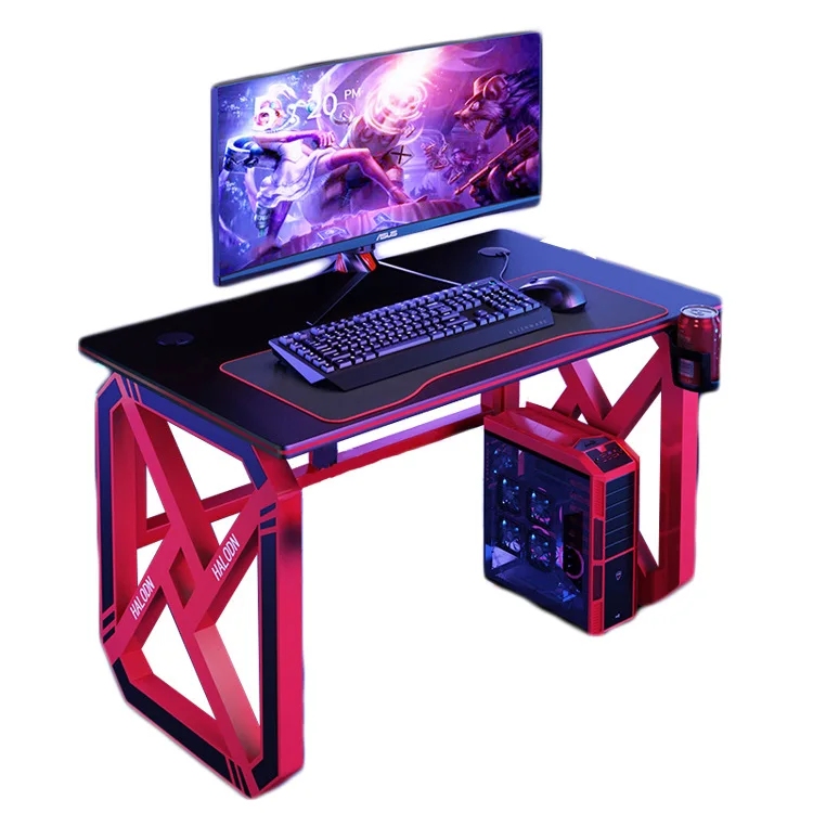 Esports Table Desktop Game Computer Desk Home Desktop Seat Internet Cafe Full Gaming Desk and Chair Set One Table