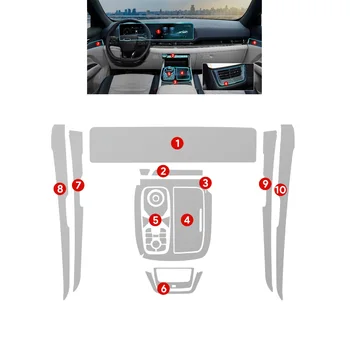 Hot Selling invisibility Anti-aging Fading Auto Interior Sticker Dashboard Console Car Film For Ford TERRITORY Equator