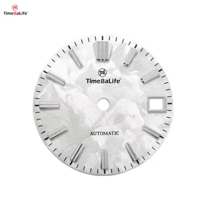 Luxury Ice Texture Watch Dial with Applied Indexes Custom Automatic Watch Dial for Men