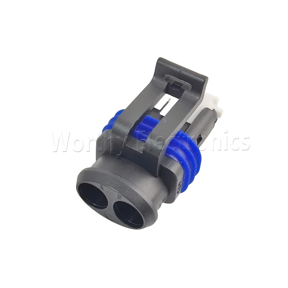 jun② Brand New 2P 2-hole Car Connector Plug Female Terminal Sheath