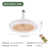 Luz de ventilador de aromaterapia con control remoto