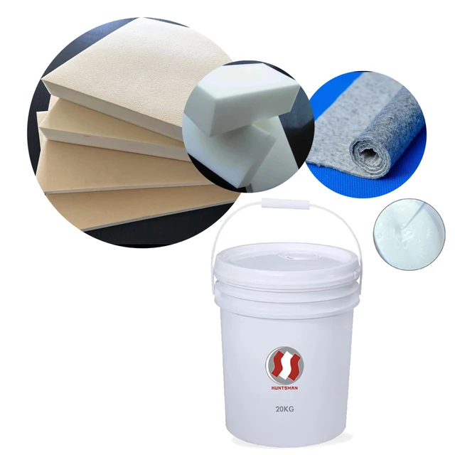 Wholesale bucket packing single component water based glue pu adhesive polyurethane resin glue for rebond foam making
