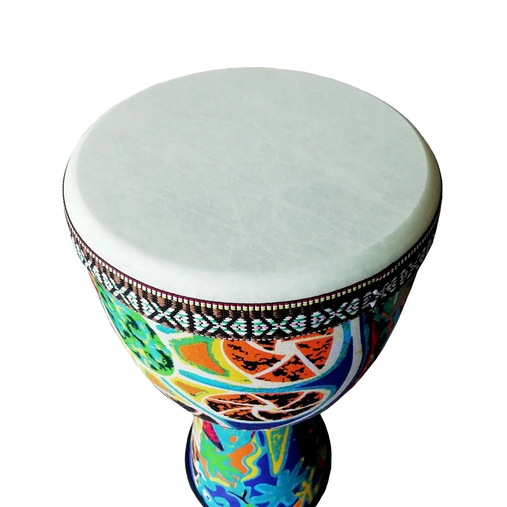 Djembé Professionnel 40 Cm CIFFRE - Tambour Africain Peint Main - Pour Enfants Et Débutants
