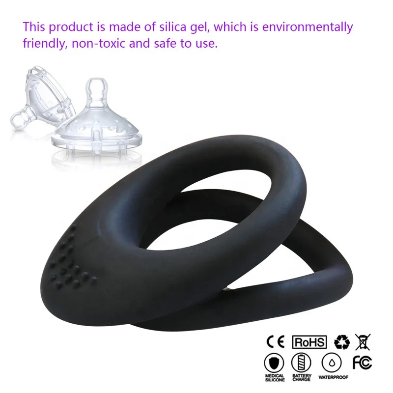 Imimi Silicone Double Penis Ring - Penis Ring Silicone Ring For