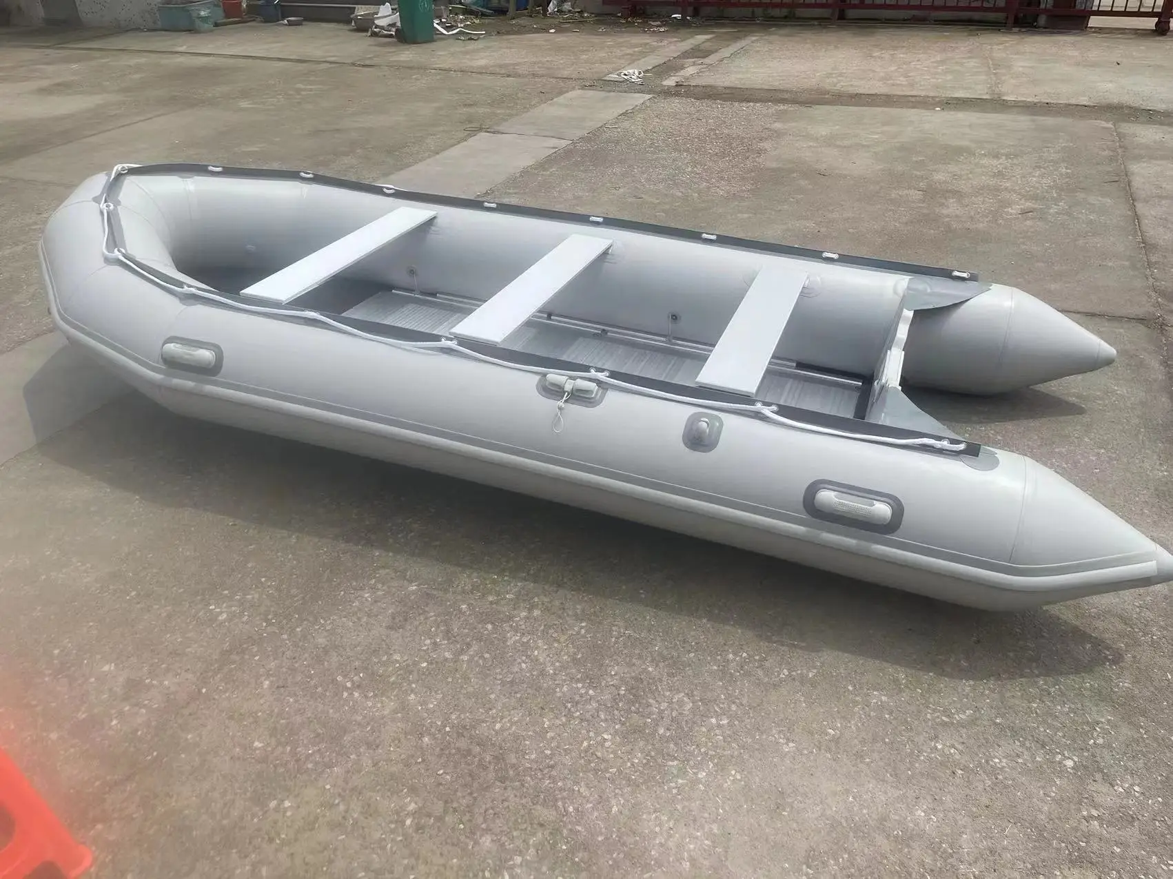 Luxury RIB Hypalon Inflatable 4.7m Inflatable Boat Aluminium Floor Boat YAMAHA MOTOR 15 HP for SALE