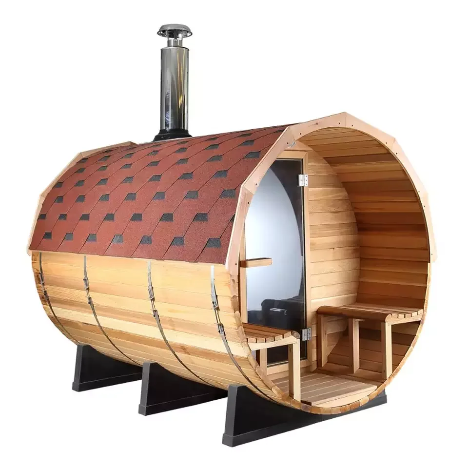Outdoor Sauna Rain Drop Tradition Cedar Wood Outdoor Dome Sauna Dry