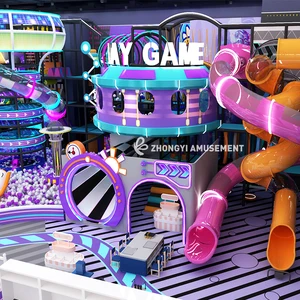 High Quality Custom Indoor Playground Soft Play Equipment LED Slide with Neon LED Slide for Home Amusement Park Kids Child Area