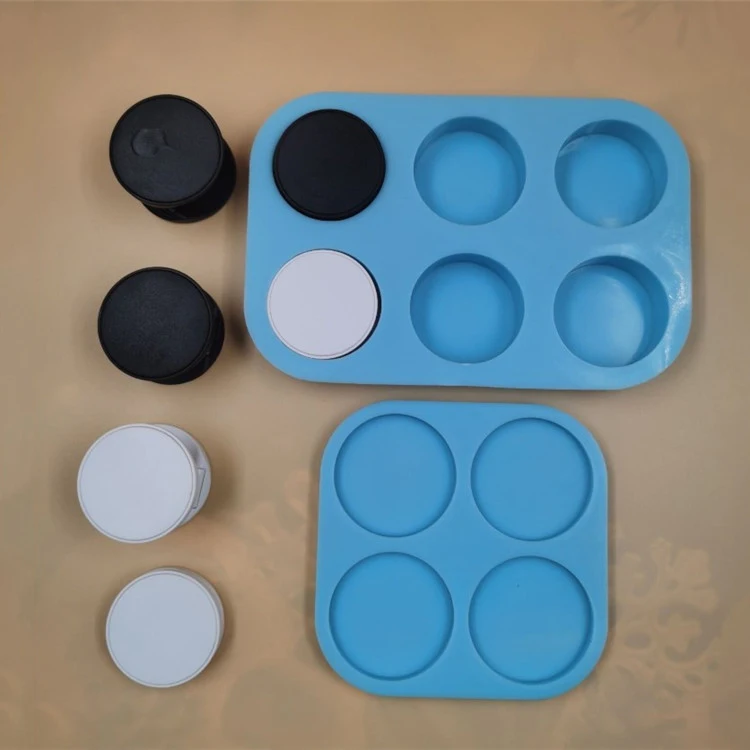 4 Cavity Circle Geode and 6 Pop Sockets Resin Molds Deep Round Pillar Phone Grip Silicone Mold