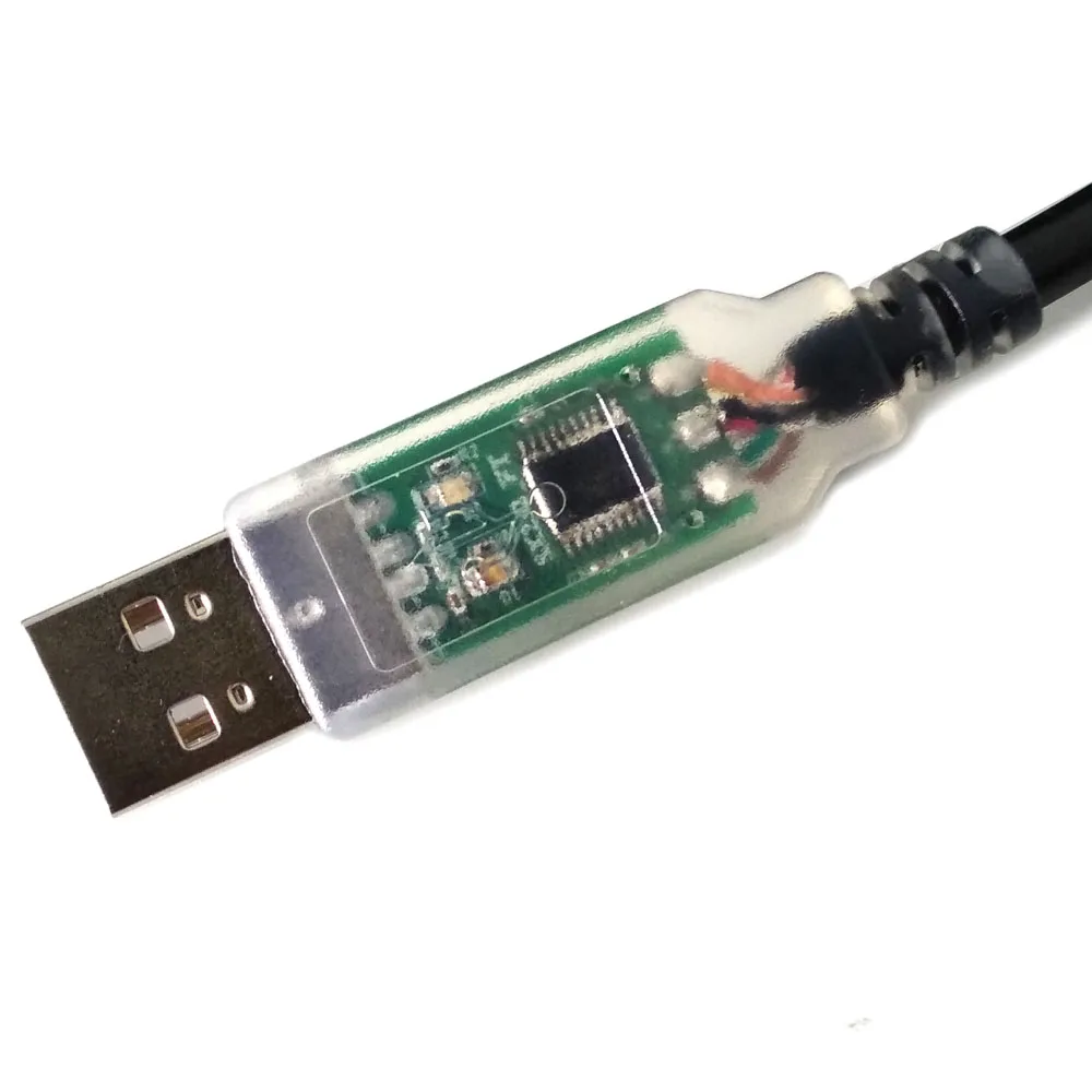 USB RS232 WE Converter Open Leads 6 Core TXD RXD GND VCC CTS RTS with Flow Control Six Wire 6ft FTDI Cable