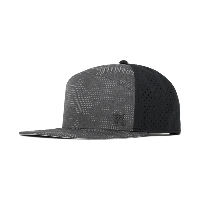 6-panel Blue Pink Oxford Sporty Polyester Laser Cut Waterproof Quick Drying Fabric Rebound Baseball Cap