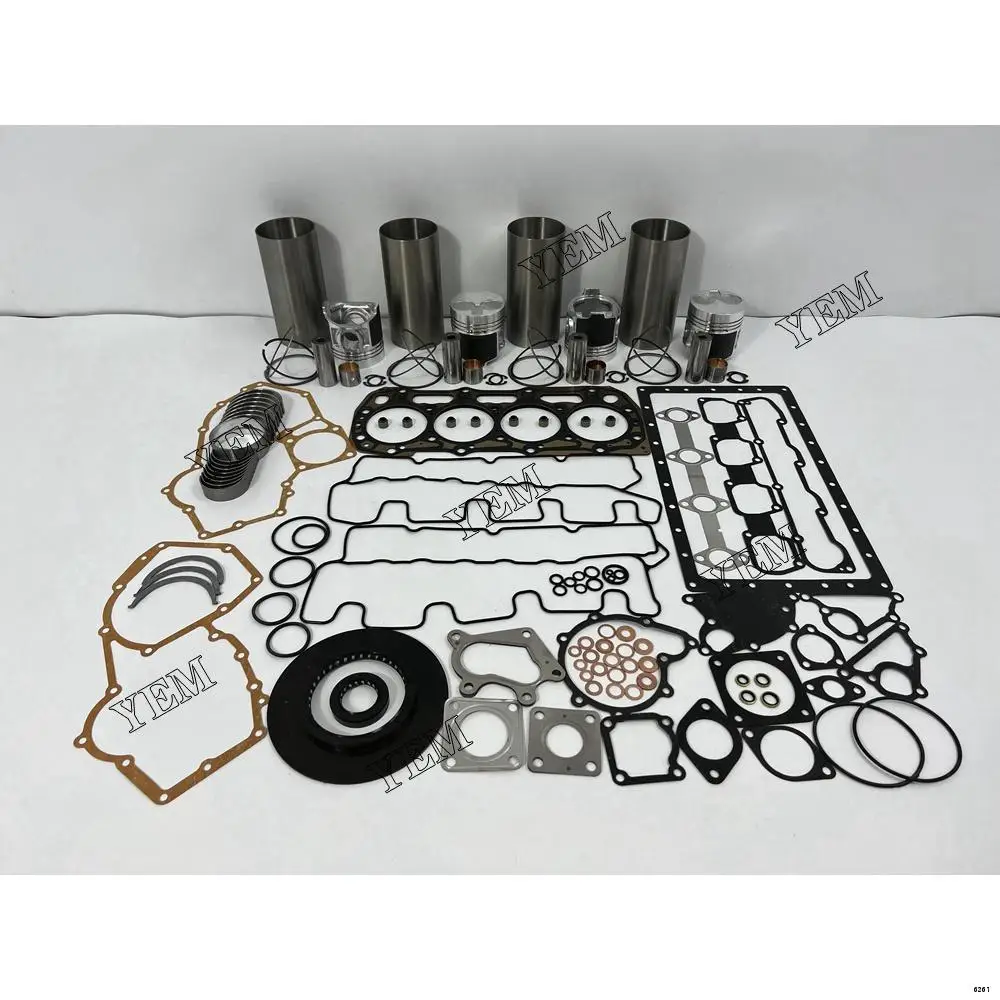 404D-22T Overhaul Kit With Piston Rings Liner Full Gasket Set Bearings for Perkins