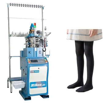 KQ-601 Double Cylinder Automatic  Socks Knitting Machine High-Accuracy 380V/220V for Rib Socks Pantyhose Tights