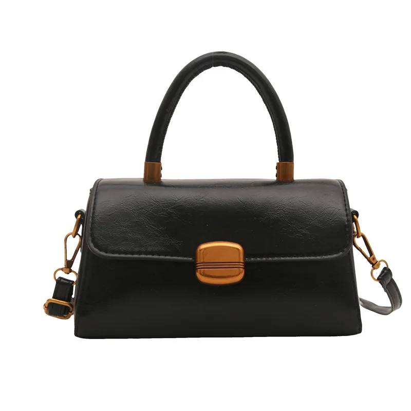 High-End Crossbody Bag Women's 2025 New Popular PU Small Square Single Cover Niche Light Luxury Commuter Tote