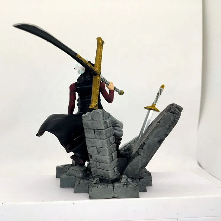 one peças dracule mihawk com espada coleção anime pvc modelo brinquedo para  presentes figuras de ação pvc sem caixa