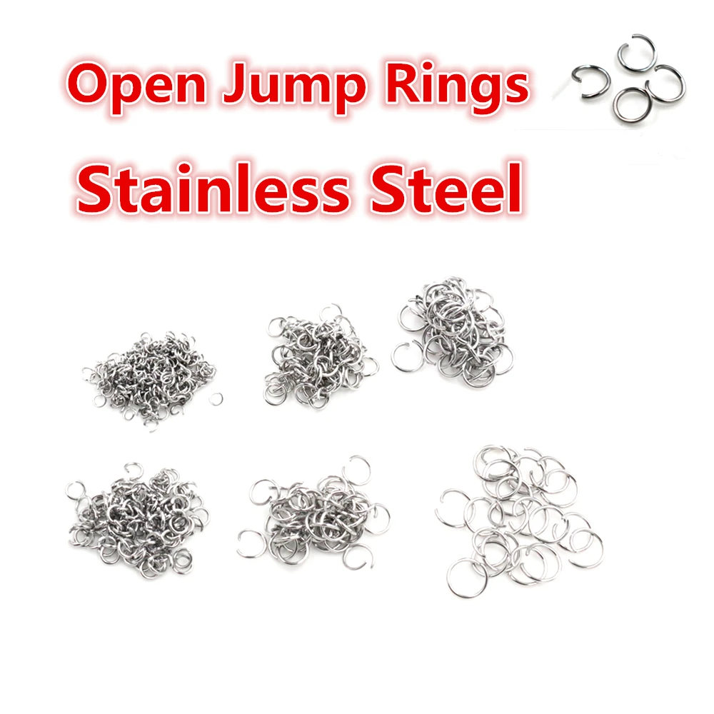 200pcs Open Jump Rings For Jewelry Making And Necklace Repair