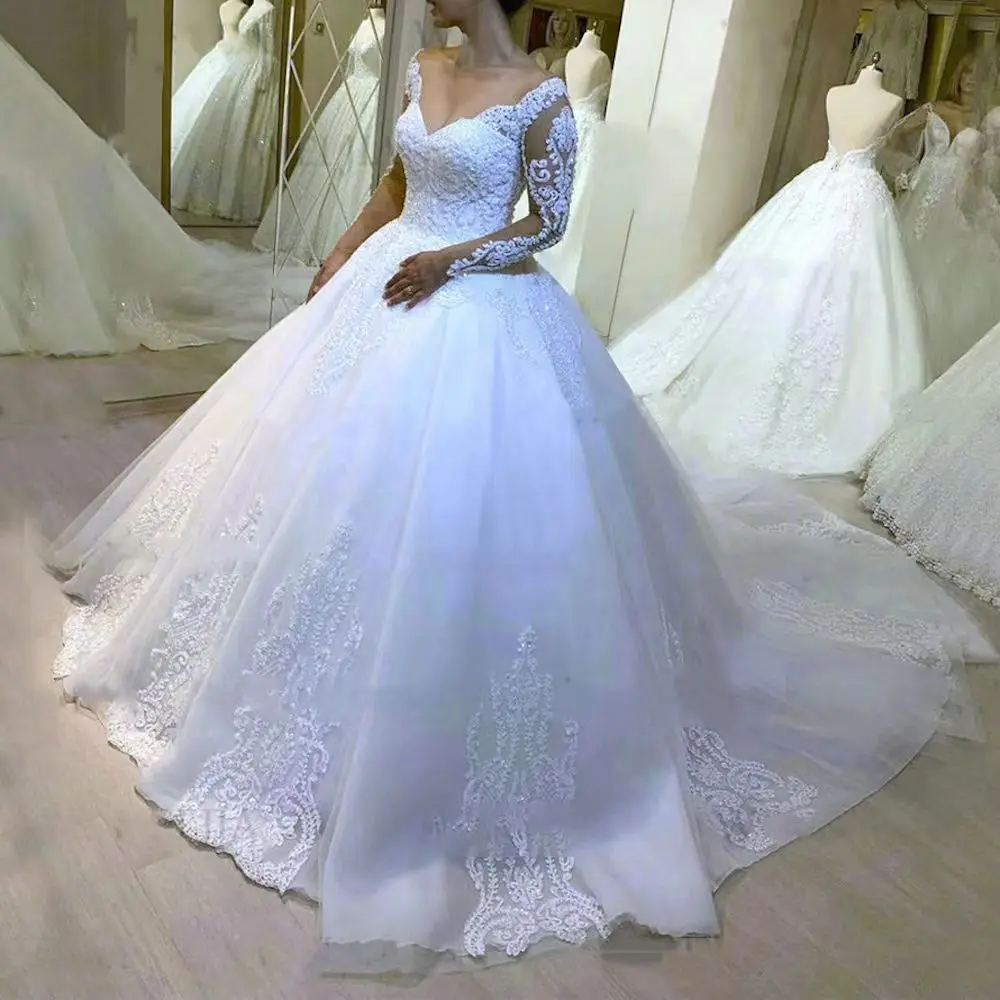 New Wholesale Lace Princess Wedding Dresses Robe De Mariage Vestido De  Noiva Elegante Boda Civil| Alibaba.com