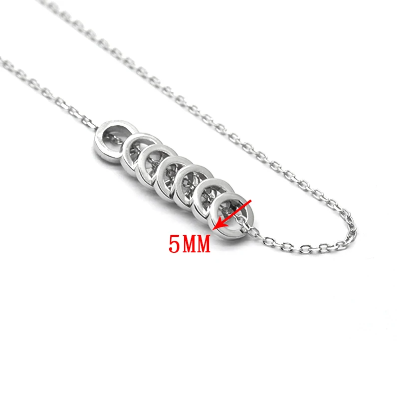 Elegant 925 Silver Bead Necklace for Women
