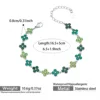 greenish bracelet - silver