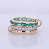14K gold with lab emerald
