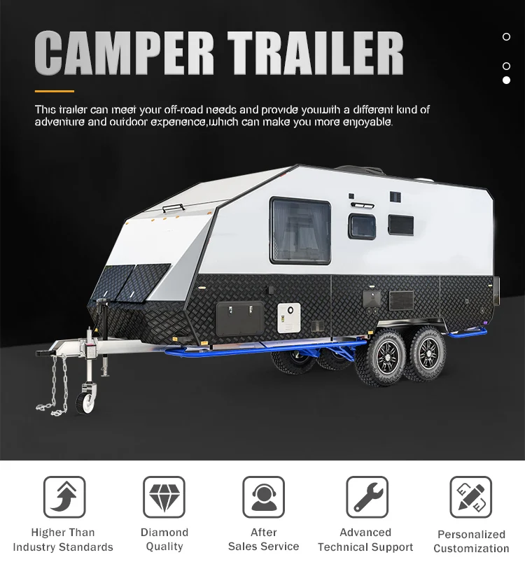 Off Road Camper Trailer Luxury Caravan Rv Camper 5 Person Factory