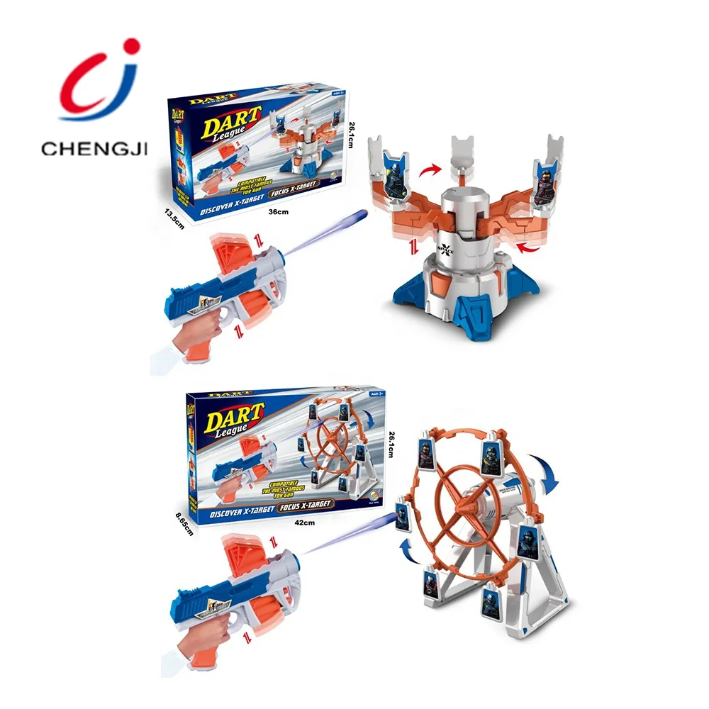 Самая популярная пластиковая электрическая стрельба вращающаяся игрушка-дротик игрушки для