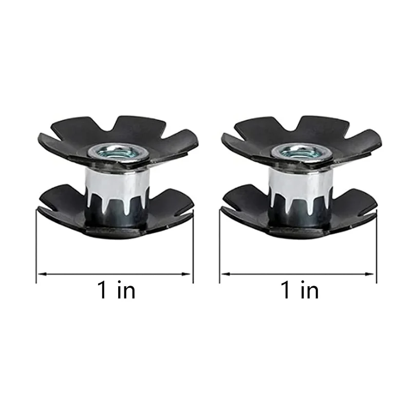 China High Quality M6 M8 M10 stainless steel sunflower star nut for tube Double Flanged Round Threaded Tube Insert Nuts