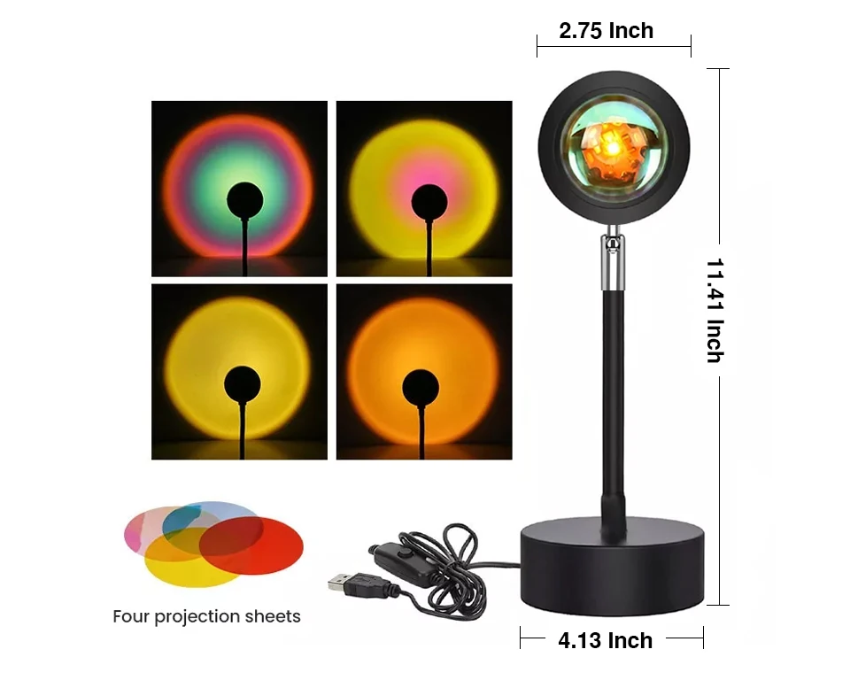 Dropshipping 2024 New Product High Quality Cheap Price Sunset Projector Lamp Led Sunset