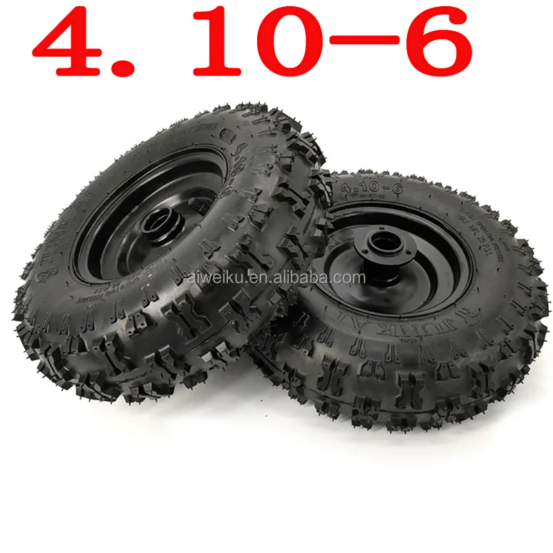 4.10-6  Wheels Tire  and Rim Fit  49cc 2 Stroke Mini Kids ATV Quad