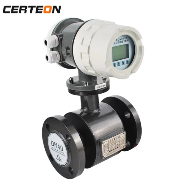 Electromagnetic Concrete Slurry Flow Meter for Channel Drainage Smart Process Battery Operated DN25 Auto Standard