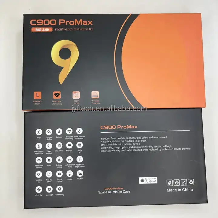 Low Price C900 Pro Max Smart Watch For Sport Bt Call Watch Heart Rate