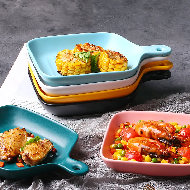 Nordic Tableware Household Plate Creative Plate Irregular Breakfast Dessert Plate