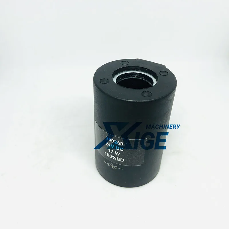 OEM 60118389 24V DC 17W Solenoid Valve Coil for Excavator Main