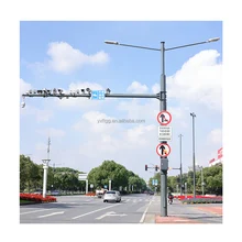 Integrated Traffic Signal Light Pole CCTV camera pole