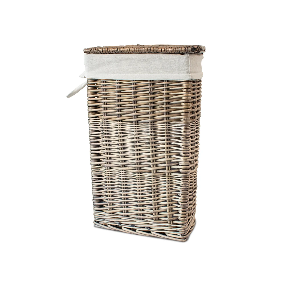 Custom Home Corner With Cover Large Woven Laundry Basket Lined With ...