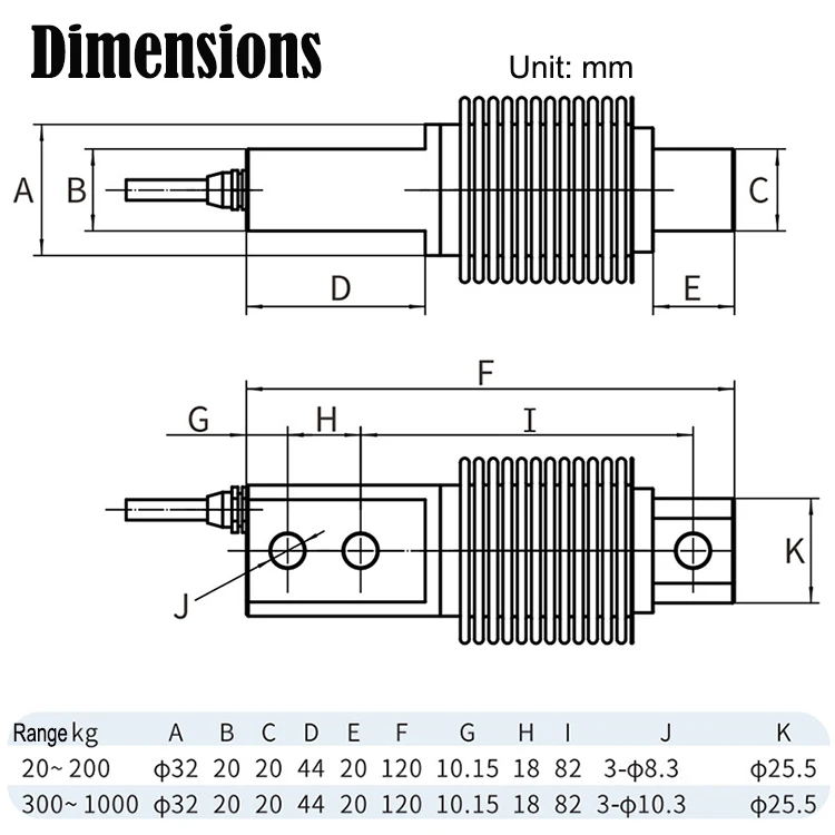 PLC404 HBM Z6FC3 Z6FD1 Z6FC6 Bellows Shear Beam Load Cell